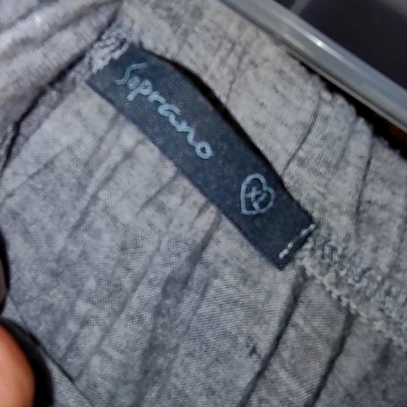 Soprano Strapless Tri-Colored Horizontal Block Maxi Dress - Picture 2 of 3